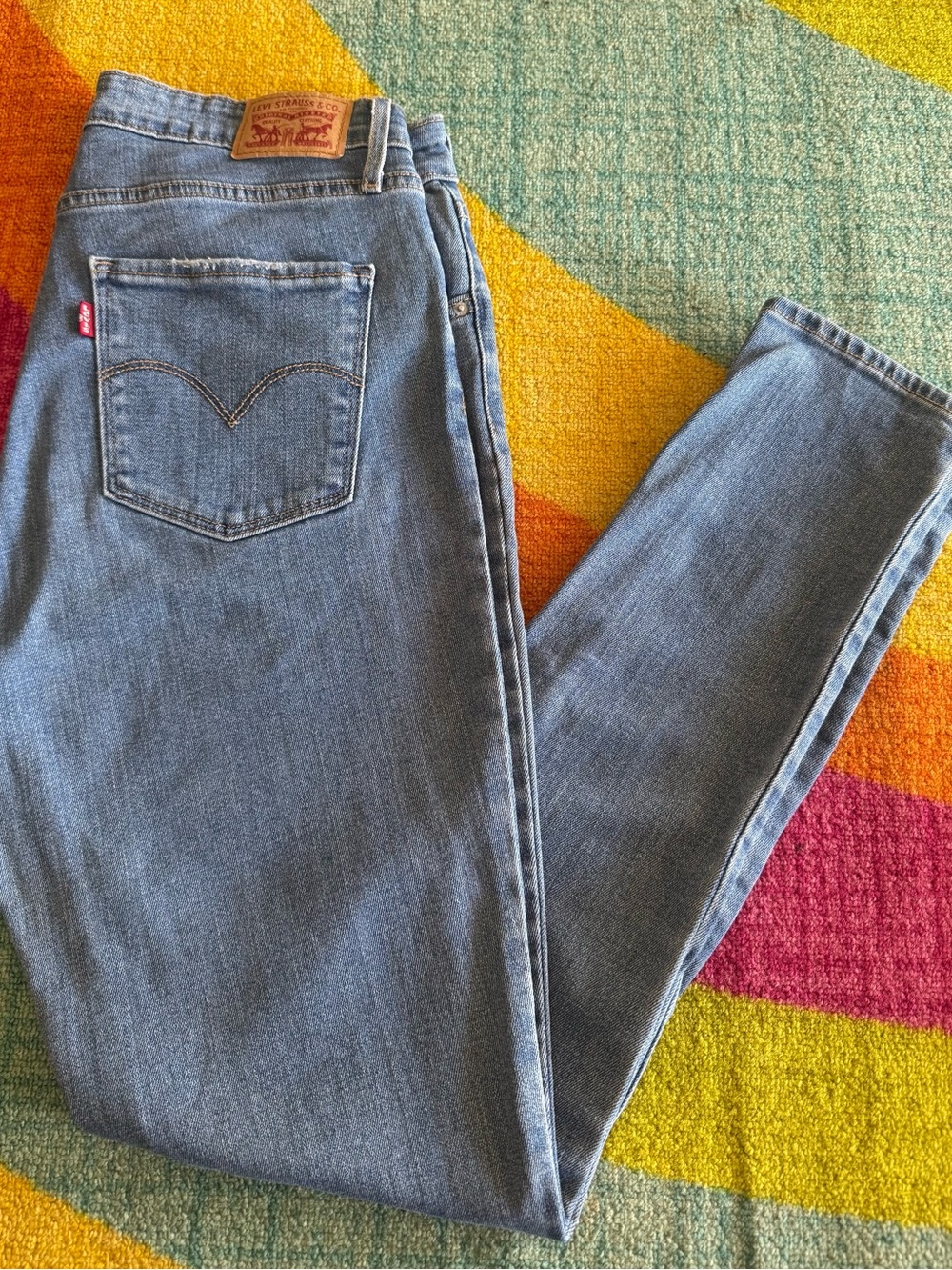 Levi's High-Rise Skinny Jeans in Light Blue Denim